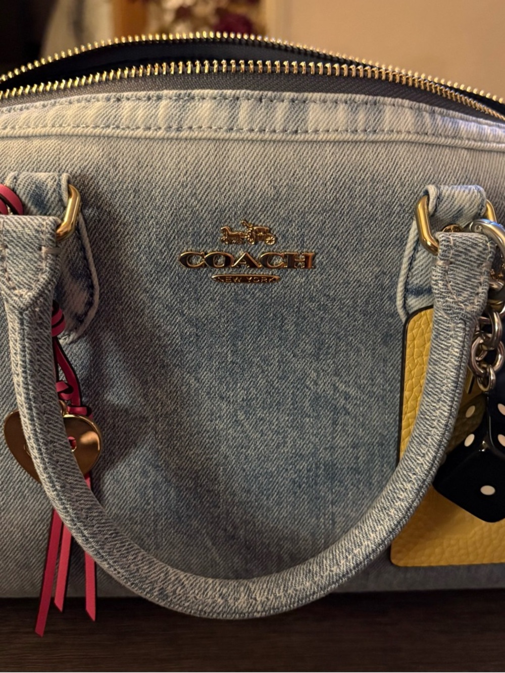 COACH hard to find Loved In Denim Rowan